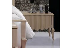 Modrest Waterfall Beige Nightstand