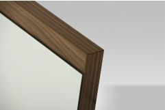 Rondo Mid-Century Walnut Mirror