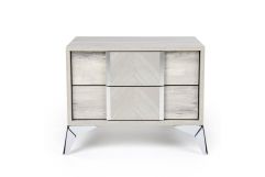 Alexa Italian Modern Grey Nightstand