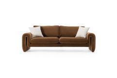 Bentley - Modern Brown Velvet Sofa