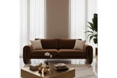 Bentley - Modern Brown Velvet Sofa