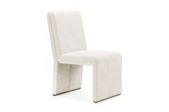 Bounty - Modern Beige Fabric + Antique Brass Dining Chair (Set of 2)