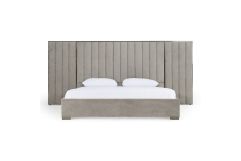 Buckley - Modern Grey & Black Stainless Steel Bed