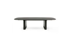 Calhoun - Modern Smoked Oak Extendable Dining Table