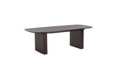 Calhoun - Modern Smoked Oak Extendable Dining Table