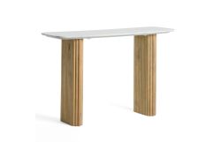 Cambridge White Marble & Mango Console Table