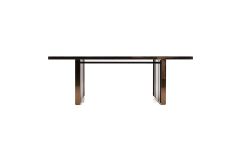 Cartier Modern Black & Rosegold Dining Table