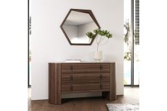 Chelton - Modern Walnut Mirror