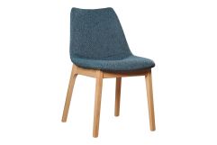 Chrissy - Modern Blue Fabric Dining Chair (Set of 2)