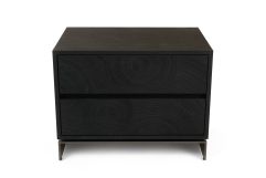 Cirque - Modern Black Ash Nightstand