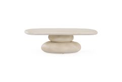 Coates - Modern Beige Fiberform Coffee Table