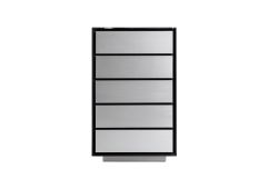 Concord - Modern Black Marble + Black Ash + Aluminum Chest