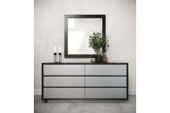 Concord - Modern Black Ash Mirror