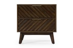 Daisy Mid-Century Dark Acacia Nightstand