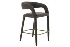 Faerron - Modern Grey Fabric Counter Chair