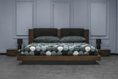 Fantasia - Dark Walnut Dark Grey 4-Piece Bedroom Set