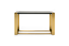Fauna - Modern Wenge and Brass Console Table