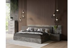 Ferrara - Modern Volcano Oxide Grey 4-Piece Bedroom Set