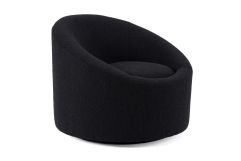 Frontier - Glam Black Fabric Accent Chair