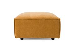 Gene - Modern Ochre Fabric Modular Ottoman