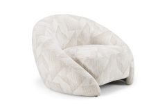 Gentle - Modern Beige Pattern Fabric Accent Chair