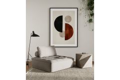 Nolden - Modern Modular Grey Fabric Armless Seat