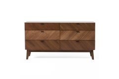 Kamela- Modern Walnut Dresser