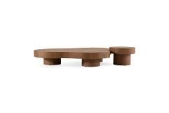 Larch - Modern Walnut Nesting Table Set