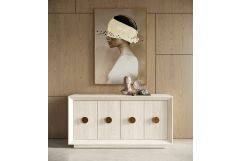 Marjorie - Modern Cream & Brushed Gold Buffet