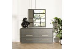 Manhattan- Contemporary Grey Mirror
