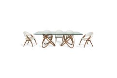 Mason & Lucas Modern Walnut Dining Set