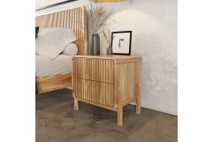 Mikala - Modern Natural Oak Nightstand