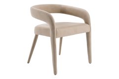 Mundra - Modern Beige Fabric Dining Chair