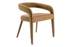 Mundra - Modern Tan Fabric Dining Chair