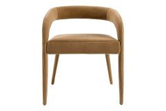 Mundra - Modern Tan Fabric Dining Chair