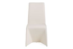 Nisse - Contemporary White Leatherette Dining Chair (Set of 2)