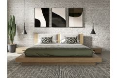 Fantasia - Contemporary Walnut & Grey 4-Piece Bedroom Set