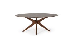 Prospect - Modern Oval Walnut Dining Table
