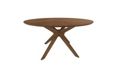 Prospect - Modern Round 59" Walnut Dining Table