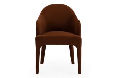 Reedy - Modern Rust Velvet Dining Chair