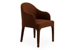 Reedy - Modern Rust Velvet Dining Chair