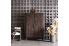 Richmond - Modern Brown Rounded Tall Buffet
