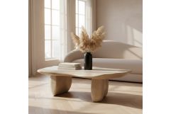 Slone - Modern Beige Fiberform Coffee Table