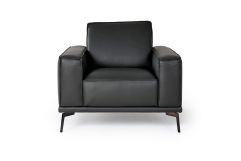 Soho - Italian Grey Leather Armchair