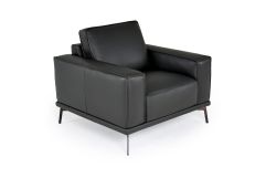 Soho - Italian Grey Leather Armchair