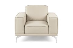 Soho - Italian Grey Oyster Leather Armchair