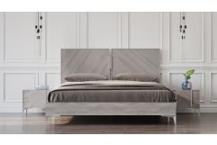 Alexa Italian Modern Grey Bedroom Set
