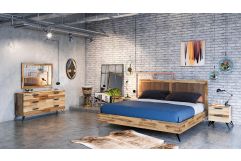Sala Modern Light Wood Bedroom Set