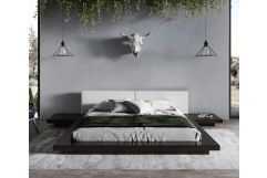 Tokyo - Contemporary Black and White Platform Bed