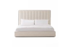 Valhalla - Contemporary White Fabric Bed